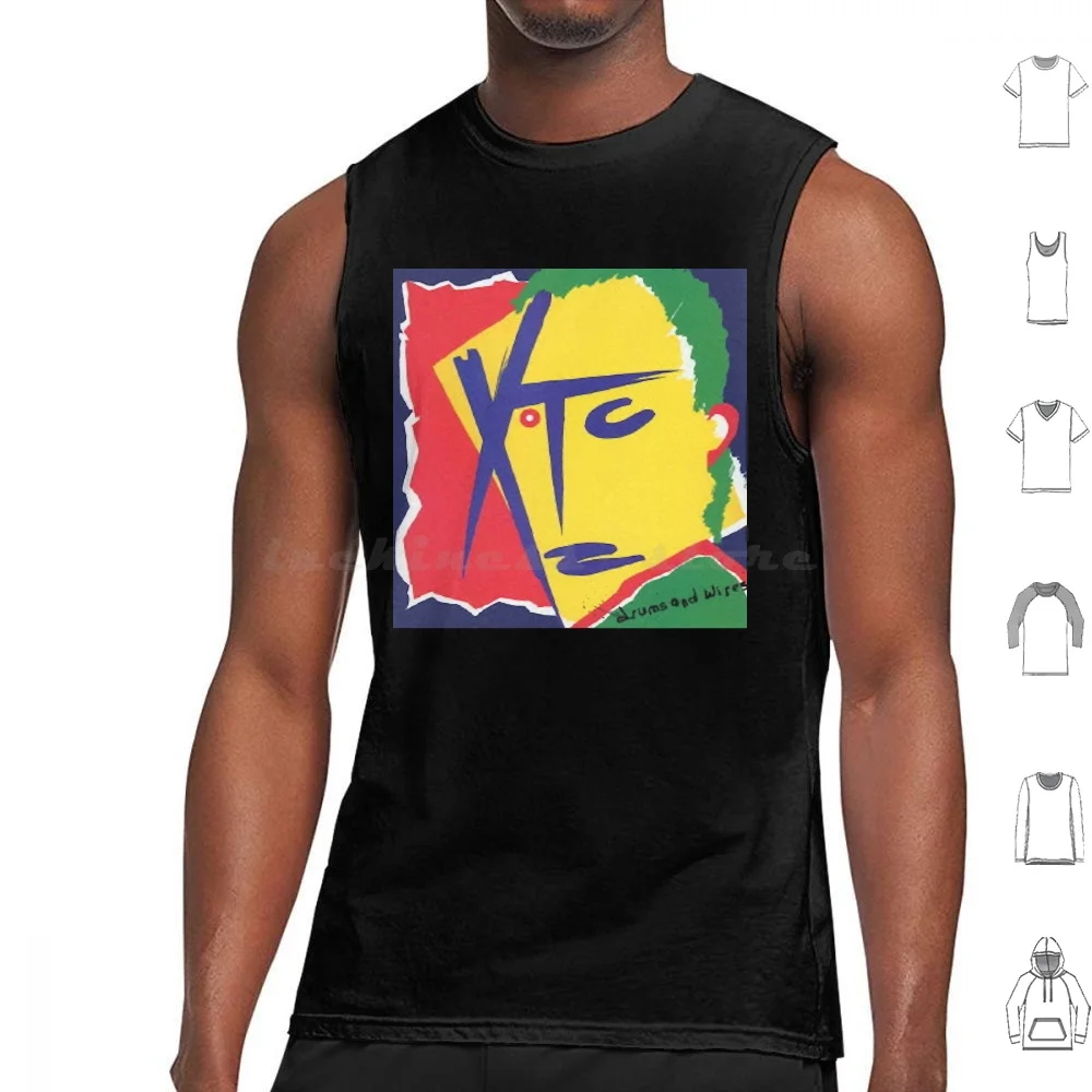 Xtc Classic T-Shirt Canotte Stampa Cotone Xtc Tamburo E Fili Album Band Art New Wave Swindon Cult Band British 70S 80S