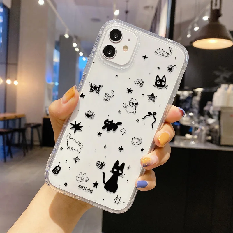 Charming Feline-Inspired Protective Phone Case Cover