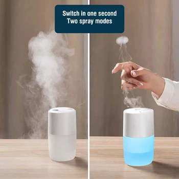 Wireless Rechargeable Ultrasonic Air Humidifier Essential Oil Aroma Diffuser Smoke Ring Mist Maker Aromatherapy Diffuser
