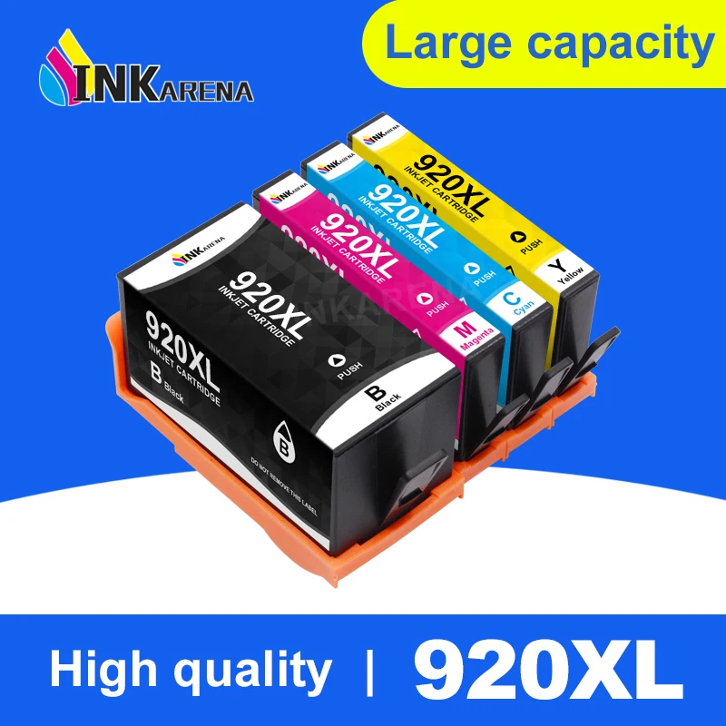 

Картридж для принтера HP 920XL 920 XL, картридж для принтера HP 920XL, HP Officejet 920 6000 6500A 6500 7000 7500A, 4 шт.
