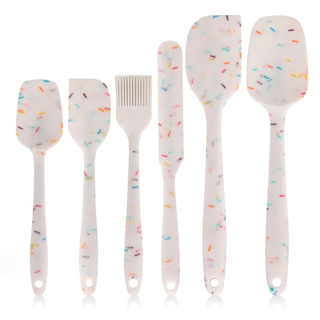  Spatulas Set of 6, Food Grade Silicone Spatulas