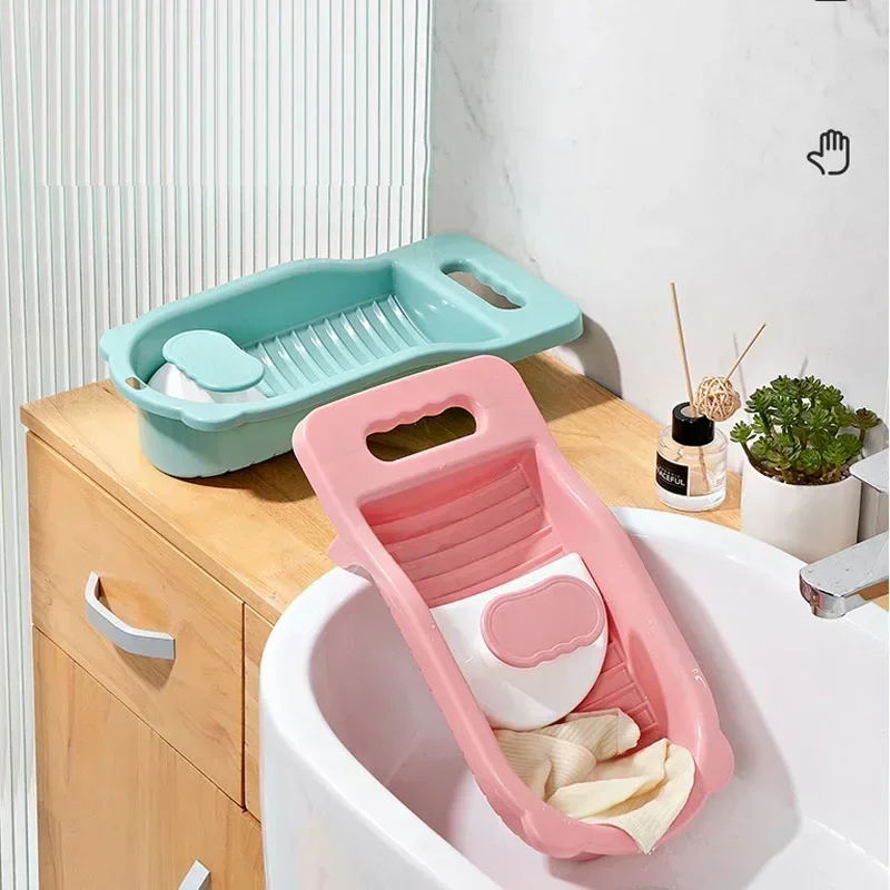 Underwear Washboard Antislip Thicken Washing Board for Clothes Cleaning Laundry Cleaning Bathroom Accessories Socks laundry board