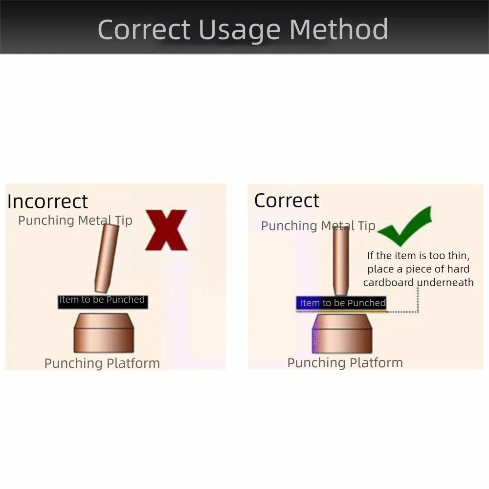 Multifunctional Steel Belt Puncher Round Hole Flat Hole Hole Punch Pliers Revolving Oval Hole Eyelet Piercer Paper Working