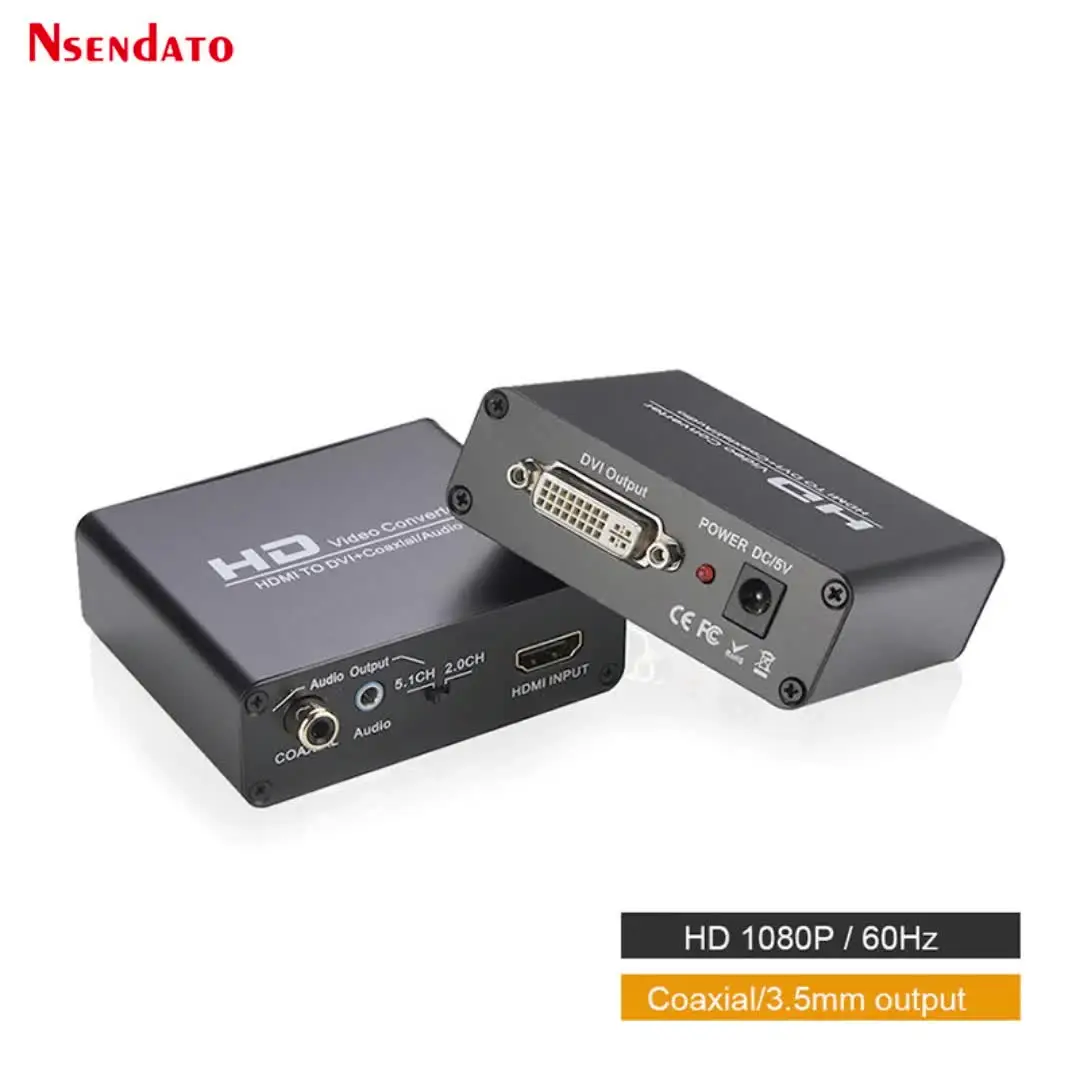 HDMI Male to DVI Female Video Box Adapter Converter HDMI DVI Video