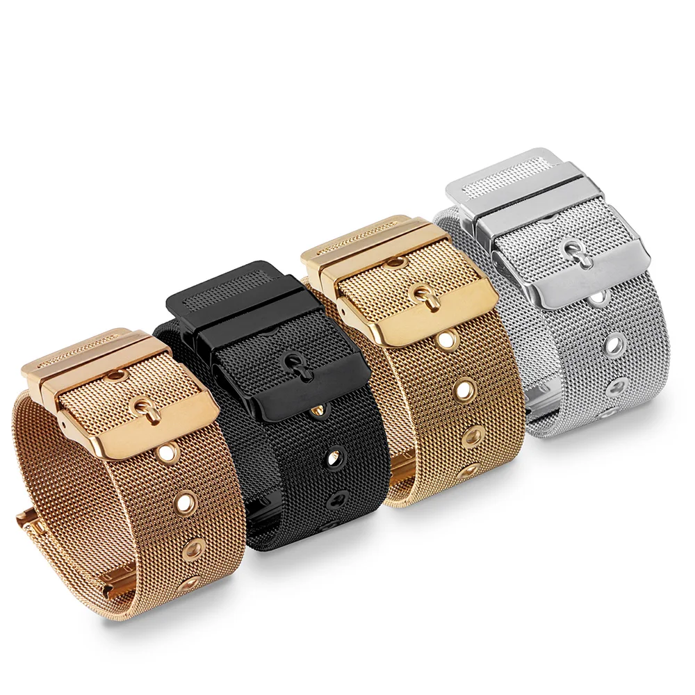 Elegant Milanese Stainless Steel Quick Release Wristband - Silver Bracelet
