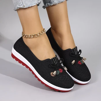 Women's Summer Breathable Mesh Flat Shoes, Women's Shoes, Casual Sneakers Shoes, Clearance Free Shipping