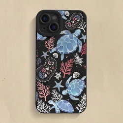 Summer Ocean Turtle Dolphin Print Silicone Soft Phone Case Cover for Samsung Note 20 (1)