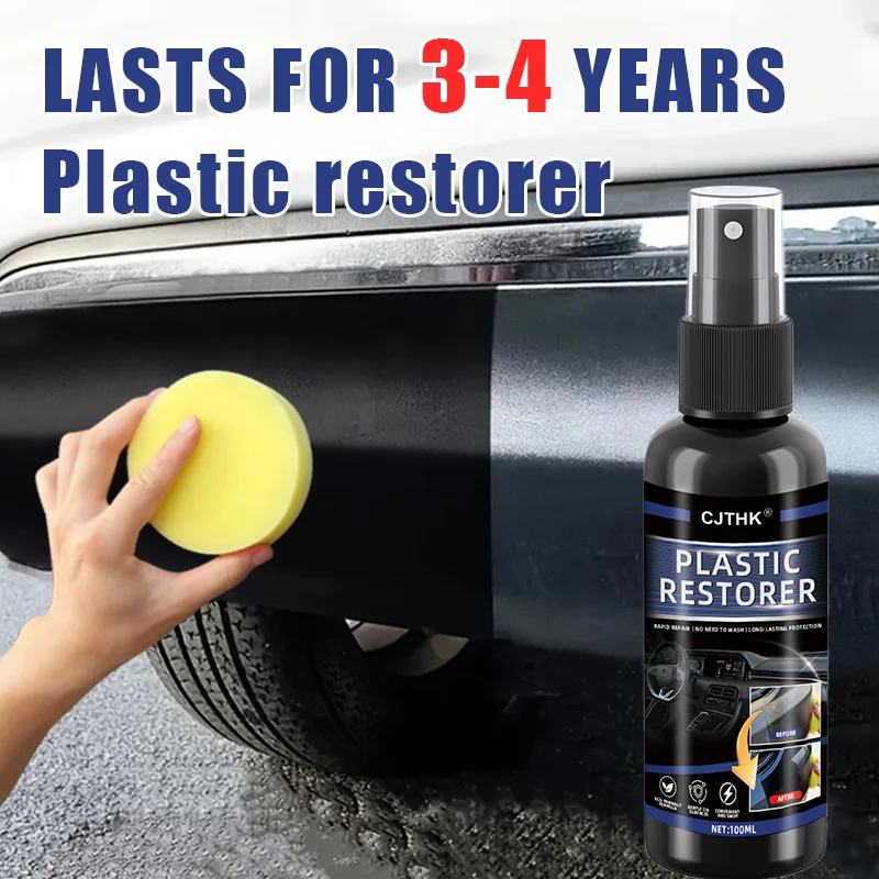 Car Plastic Restorer Back To Black Gloss Plastic Renovator Longlasting Coating Leather Restore Auto Polish Cleaning Products