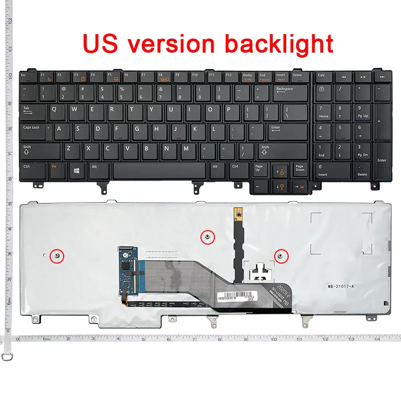 

Клавиатура для ноутбука DELL E6520 E5520 M4600 M6600 E5530 E6540 E6530 M4700 M6700, английская, без подсветки