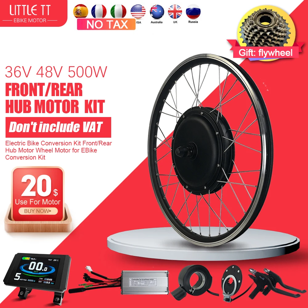 EBikeConversionKit36V48V500WBrushlessFrontRearHubMotorWheel2029Inch700C.jpg