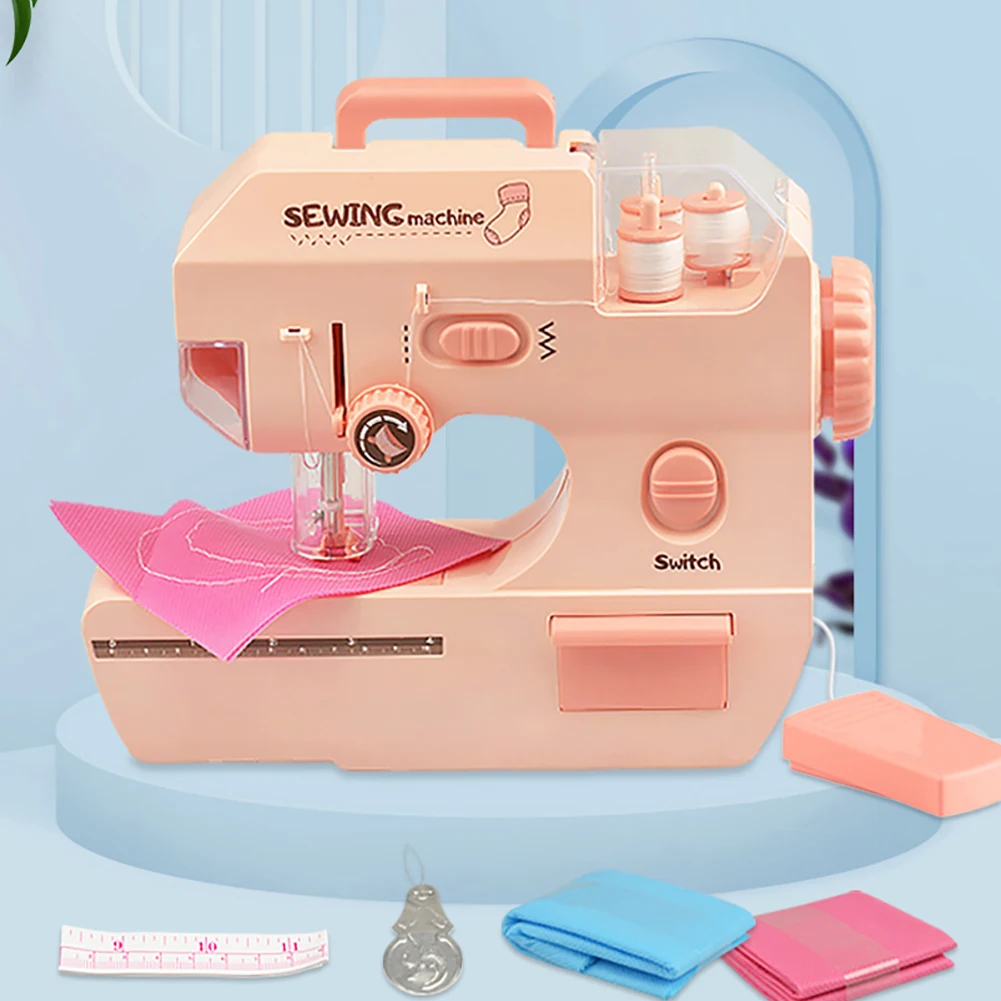 Имитация Can DIY швейная машина игрушки мини мебель Дизайн одежды вязальная для
