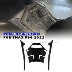 For yamaha tmax 560 2022 Central pedal protection Sticker 3D Tank pad Stickers Oil Gas Protector Cover Decoration