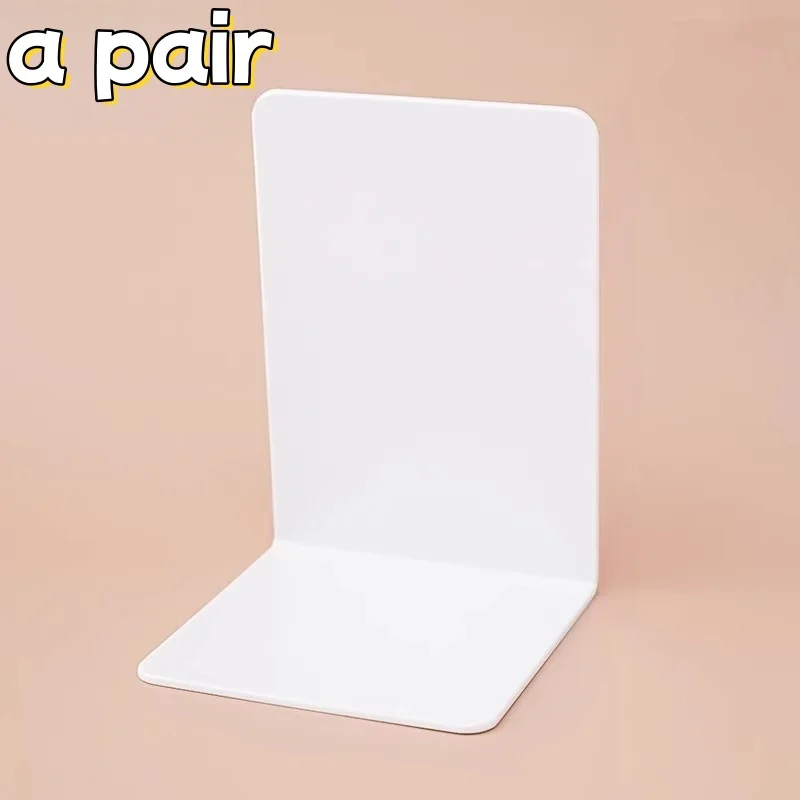 Пара однотонних книжкових полиць - протиковзка настільна книжкова полиця, настільний органайзер для зберігання, домашній офіс і органайзер для книг