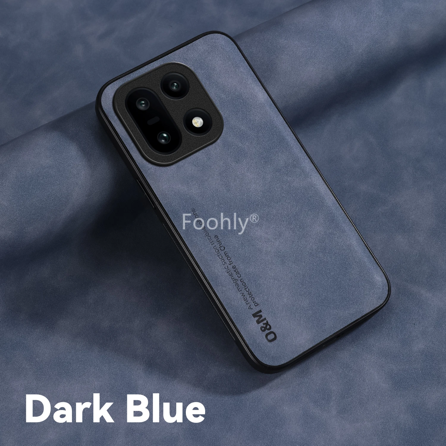Nubuck Leather Shockproof Magnetic Protective Phone Case