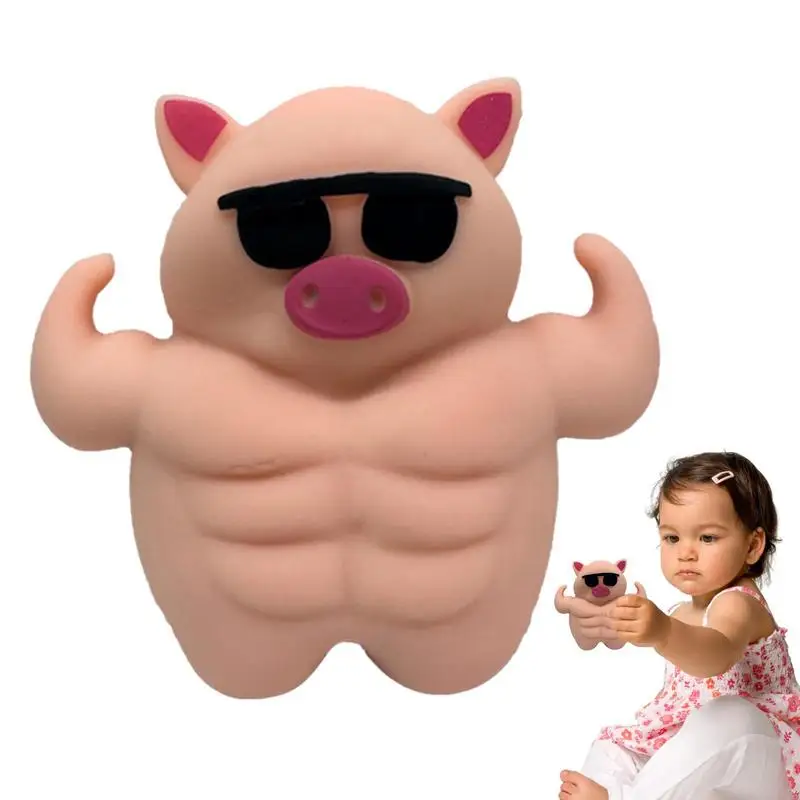 

Stretchy Pig Stress Toy Novelty Cute Mochi Toy Funny Pig Pinch Toy Sand-Filled Pig Toy Sensory Stress Toy Sand-Filled Muscle Pig