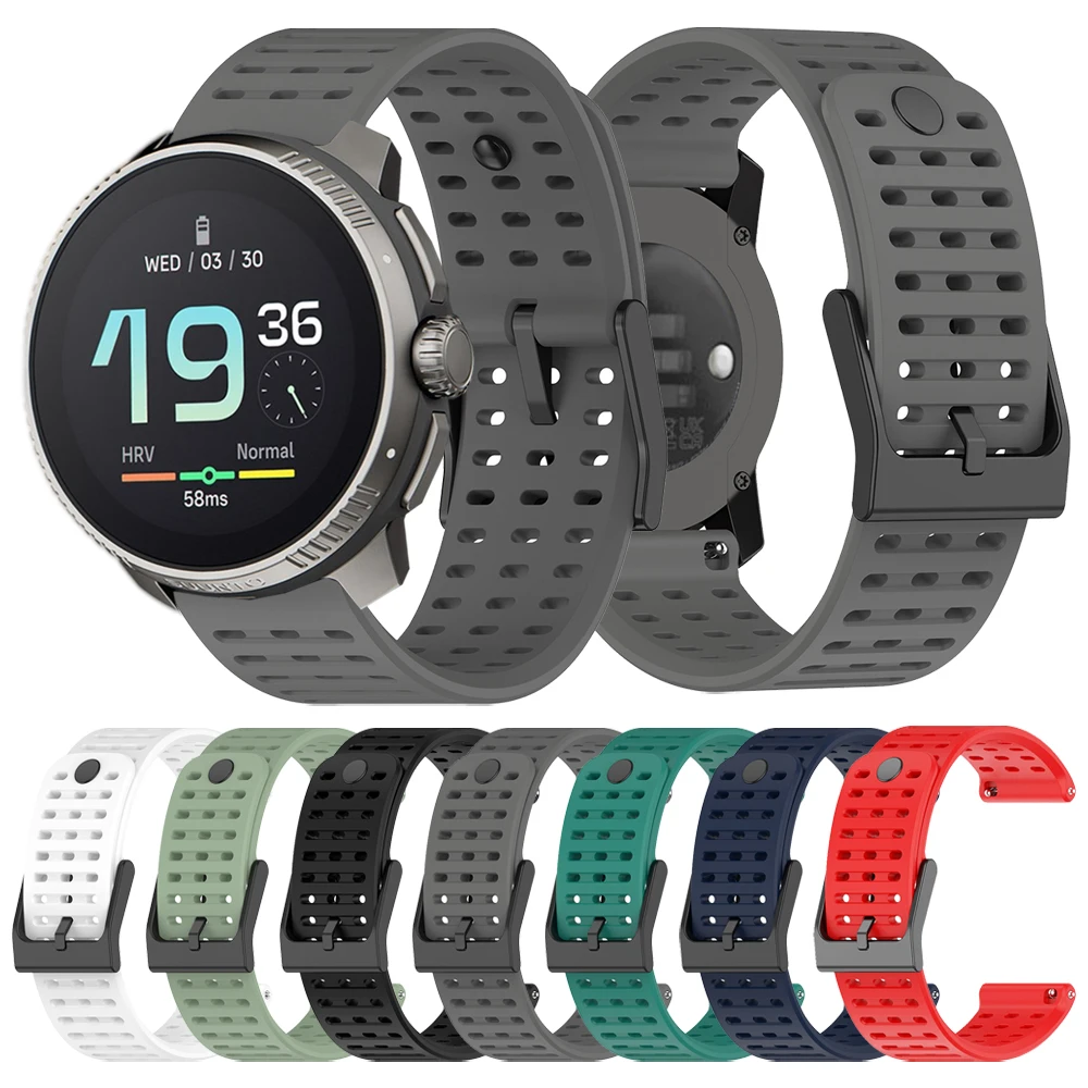 Premium 22mm Silicone Watch Strap – Versatile Wristband Bracelet Replacement Accessories  