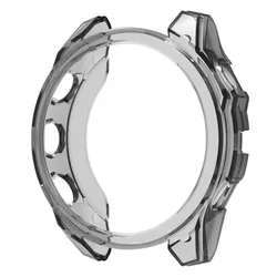 Enhanced Protective Soft Case - Hollow Out Clear Cover Accessory - Garmin Fenix 8 51mm (Clear Black)