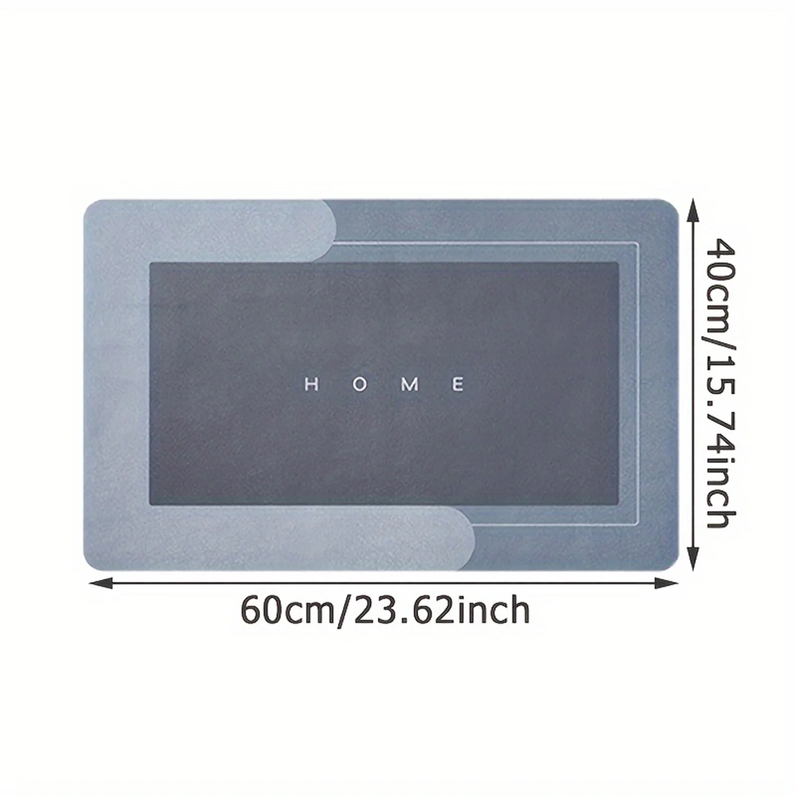 1pc 40*60cm Super Absorbent Floor Mat For Bathroom Non Slip, Fast Drying Soft, Carpet Shower Tub Outdoor Doormat Supplies