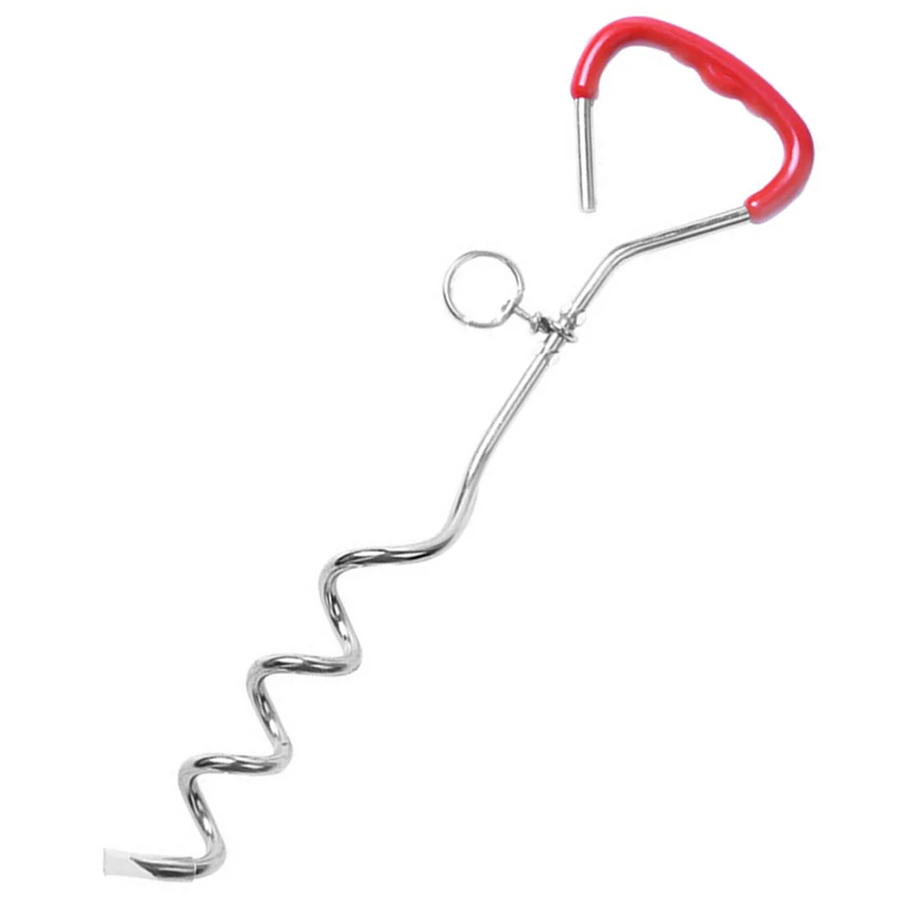 

Dog Round Anchor Spiral Dog Stake For Yard For Large Dogs Portable Ground Anchor Lawn Stake for Dog