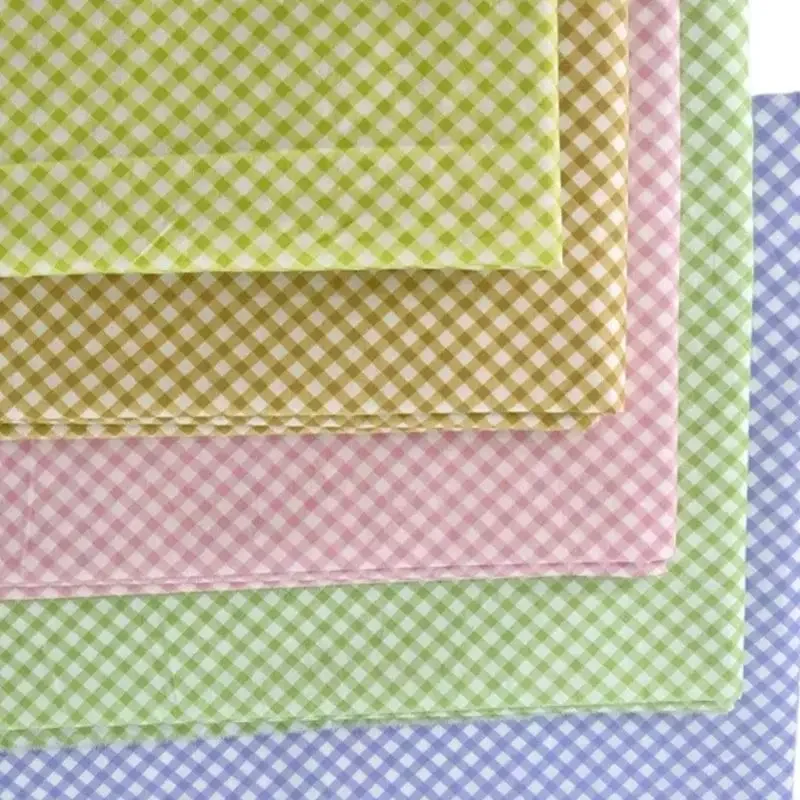 Premium Diagonal Grid Cotton Twill Fabric – Versatile for Bedding, Handmade Apparel & Accessories