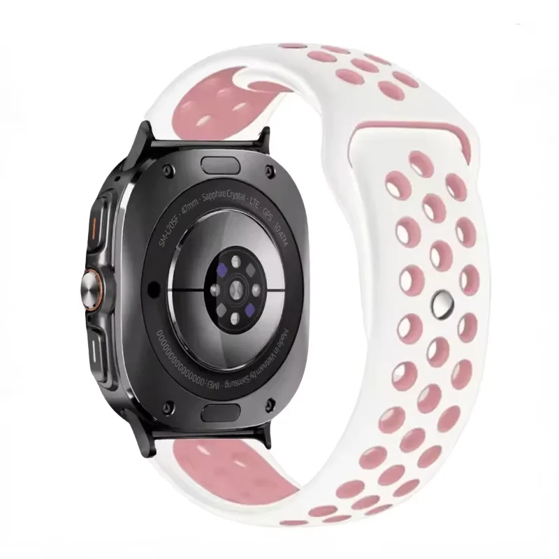 Two-Tone Silicone Breathable Sports Wristband Bracelet