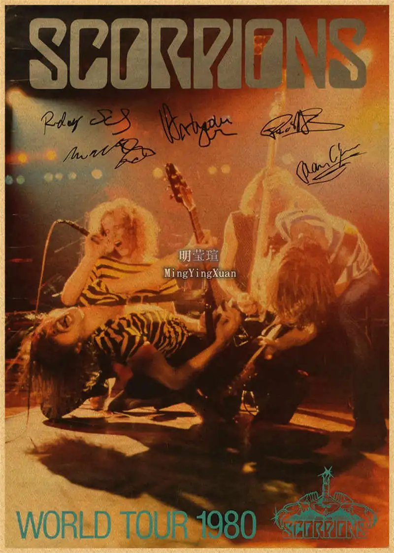Scorpions Band Poster Wall Art Posters Decoration Art Poster