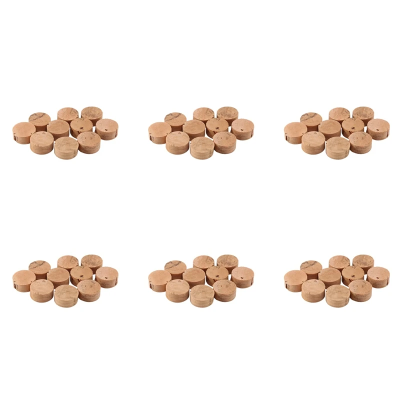 60Pcs Water Key Water Key Spit Valve Cork Pad For Trumpet Trombone Repair Accessories Diameter 9Mm Thickness 4Mm