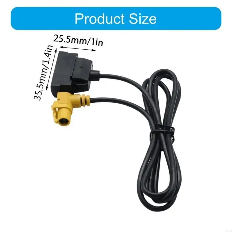 Q9QD 필수 USB 포트 변환 케이블 하네스 액세서리, RCD510 RNS315 엔터테인먼트 시스템에 적합 1미터 간단한 설정