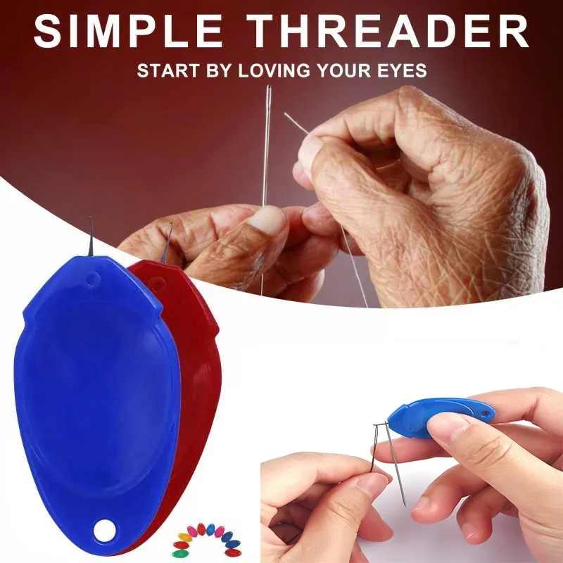 

10pcs Needle Threader Elderly Guide Needle Sewing Machine Stitch Insertion Device Automatic Simple Thread Sewing DIY Accessories