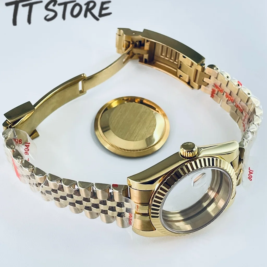 Gold Rose Watch Case with Top Waterproof Sapphire Crystal