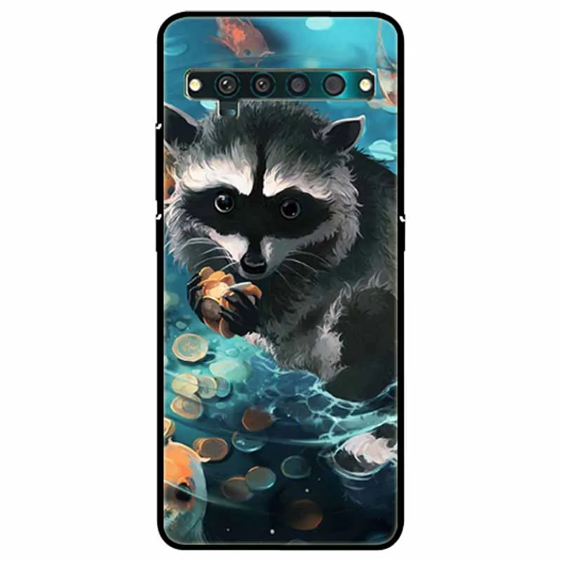 Shockproof Silicone Cat Lion TPU Back Case - Soft Protective Cover