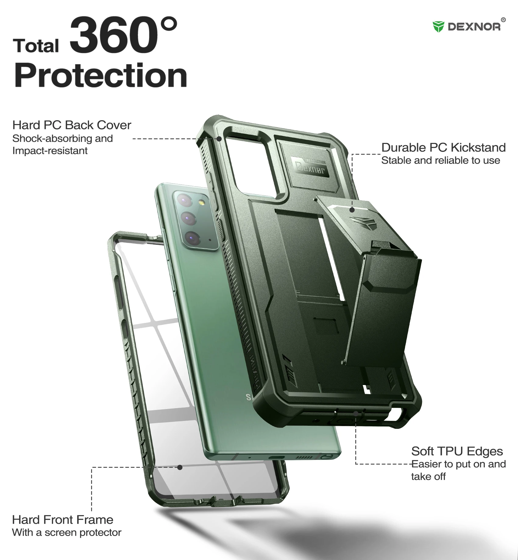 Screen Protector Note 20 Ultra Case Heavy Duty For Samsung Galaxy