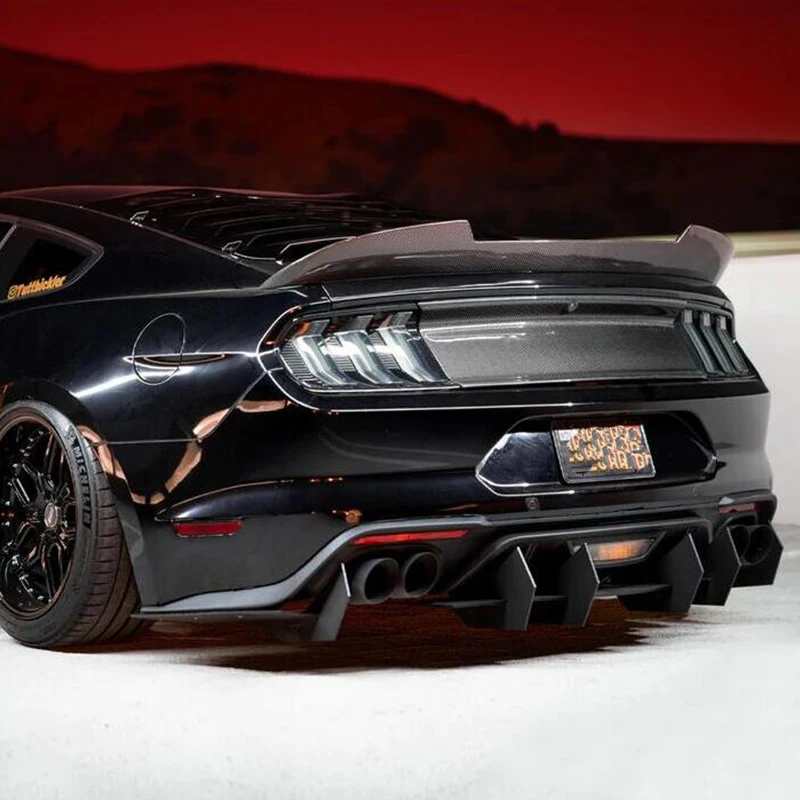 フォードマスタング2018-2021用リアバンパーブレード,リップ