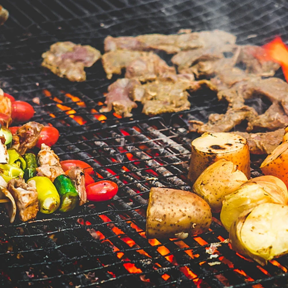 Premium Non-Stick Reusable BBQ Grill & Baking Mesh Pad - High Temperature Resistant, Easy-to-Clean Cooking Tool, 40x30cm