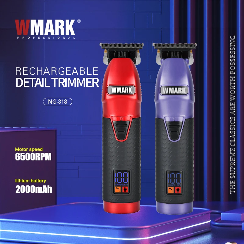 

New!!! WMARK NG-318 RECHARGEABLE HAIR CLIPPER Cord & cordless Hair Trimmer With Stainless steel blades about 0.1mm gapped