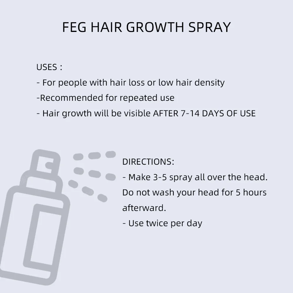 FEG hair Nourishing Liquid Spray 50ml 4