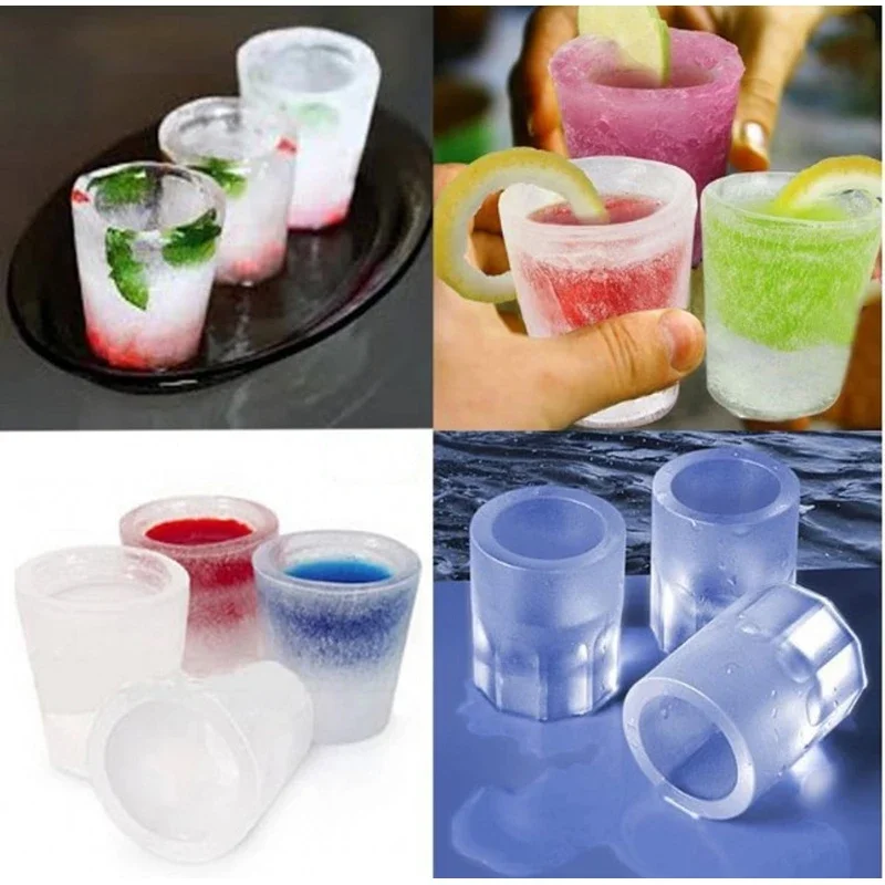 Ice Cup Cube Tray Mold Makes Shot Glasses Ice Mould Novelty Gifts Summer Drinking Tool ice molds ice cube mold