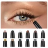 QIBEST Pearlescent Silkworm Eyeshadow Pen Waterproof Eyeshadow Pencil Glitter Matte Nude Gold Eye Shadow Pen Pigment Cosmetics 1