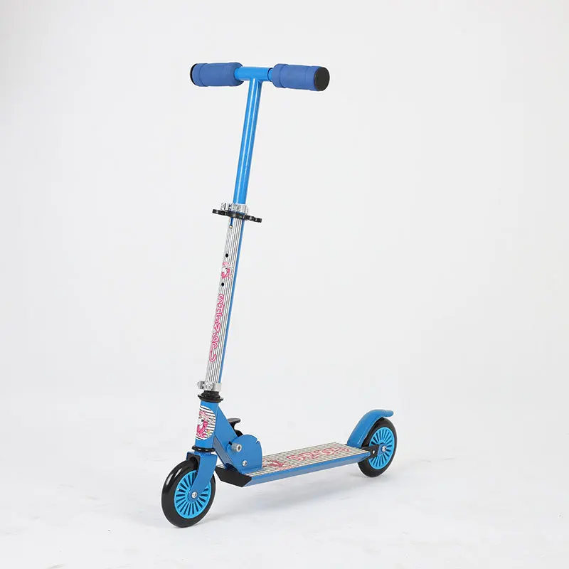 Children's Scooter Can Be Lifted and Folded and The Scooter Has Two Wheels To Go Out Play Sports Pedal