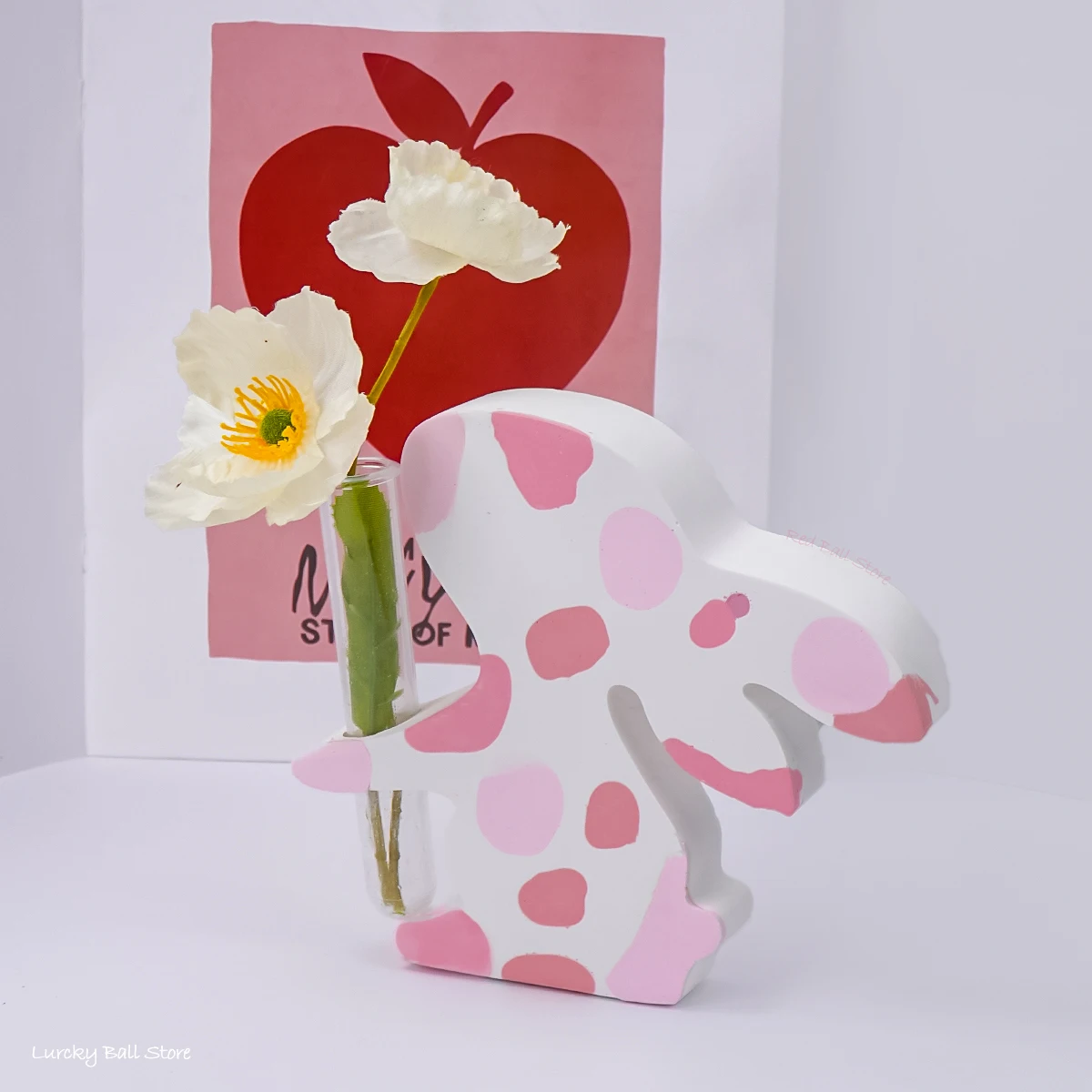 DIY Rabbit Shape Hydroponic Vase Silicone Mold New Resin Plant Stand Plaster Concrete Test Tube Flower Pot Molds Home Decor silicone mold