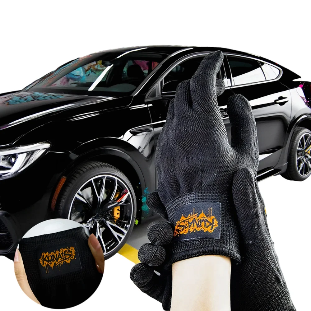 Gants en nylon verts taille unique, parfaits pour travaux de précision.