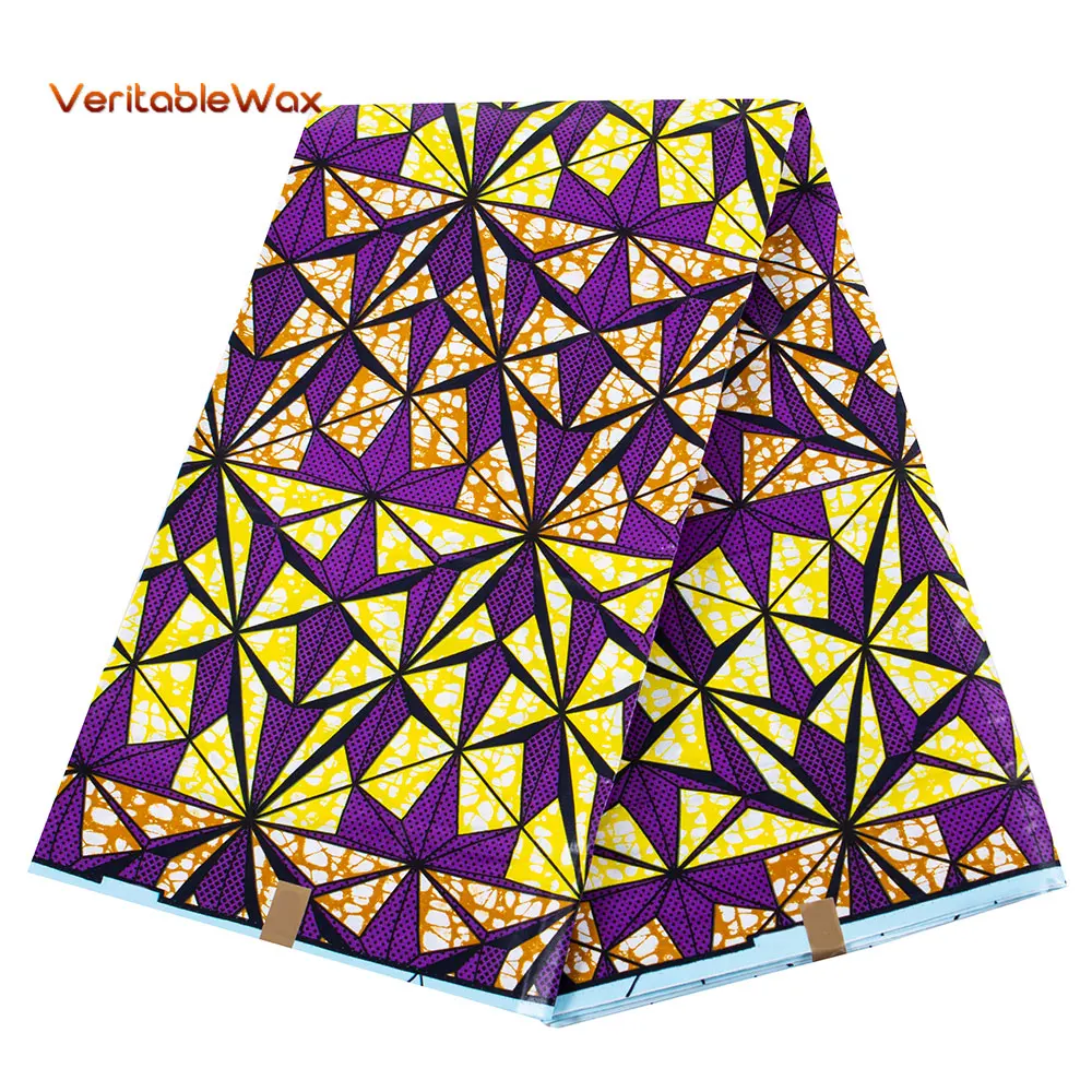 

Top Real Wax Africa Prints Tissu Fabric Sewing Garment Craft Textile Material Dress Loincloth Soft Cotton Fashion Pagne 24FS1429
