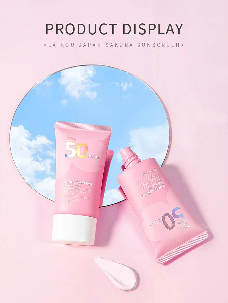 Aufhellender Sonnenschutz für Gesicht und Körper, Hautschutz, Anti-Aging, Talgkontrolle, feuchtigkeitsspendend, ggf. F 50_voghion.com
