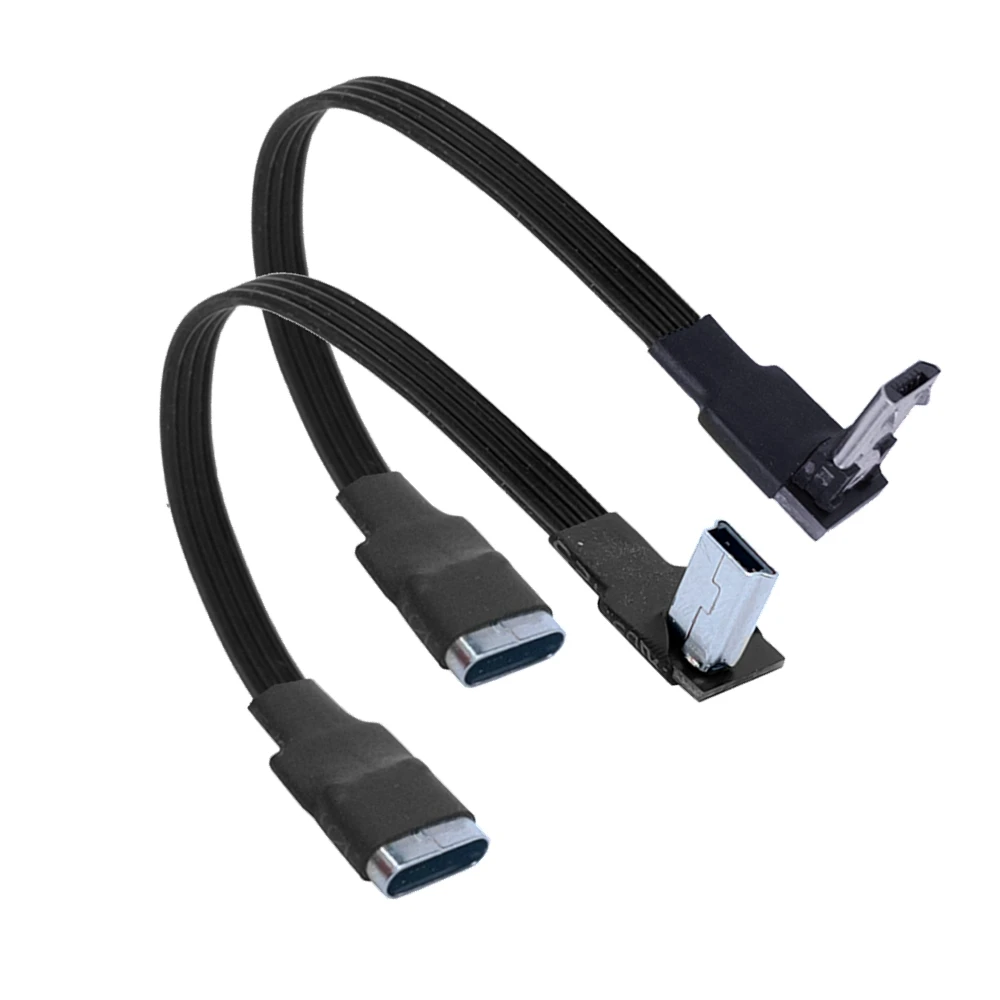 

2 м 1 м вверх Угловой Micro USB/MIMI/Type-c/B штекер на USB-C Тип-c разъем для передачи данных удлинитель зарядный кабель для синхронизации 30 см