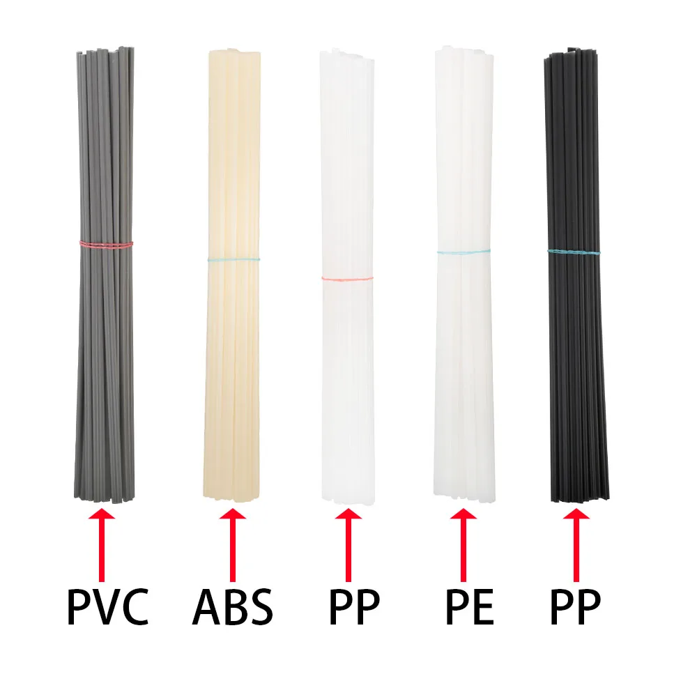 50 шт./лот пластиковые сварочные прутки ABS/PP/PVC/PE 5x2 мм для пластикового сварочного