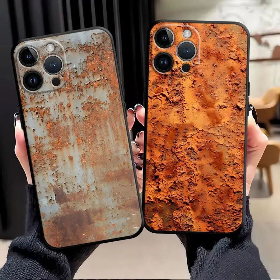 Vintage Rust Art Phone Case - Soft Back Cover