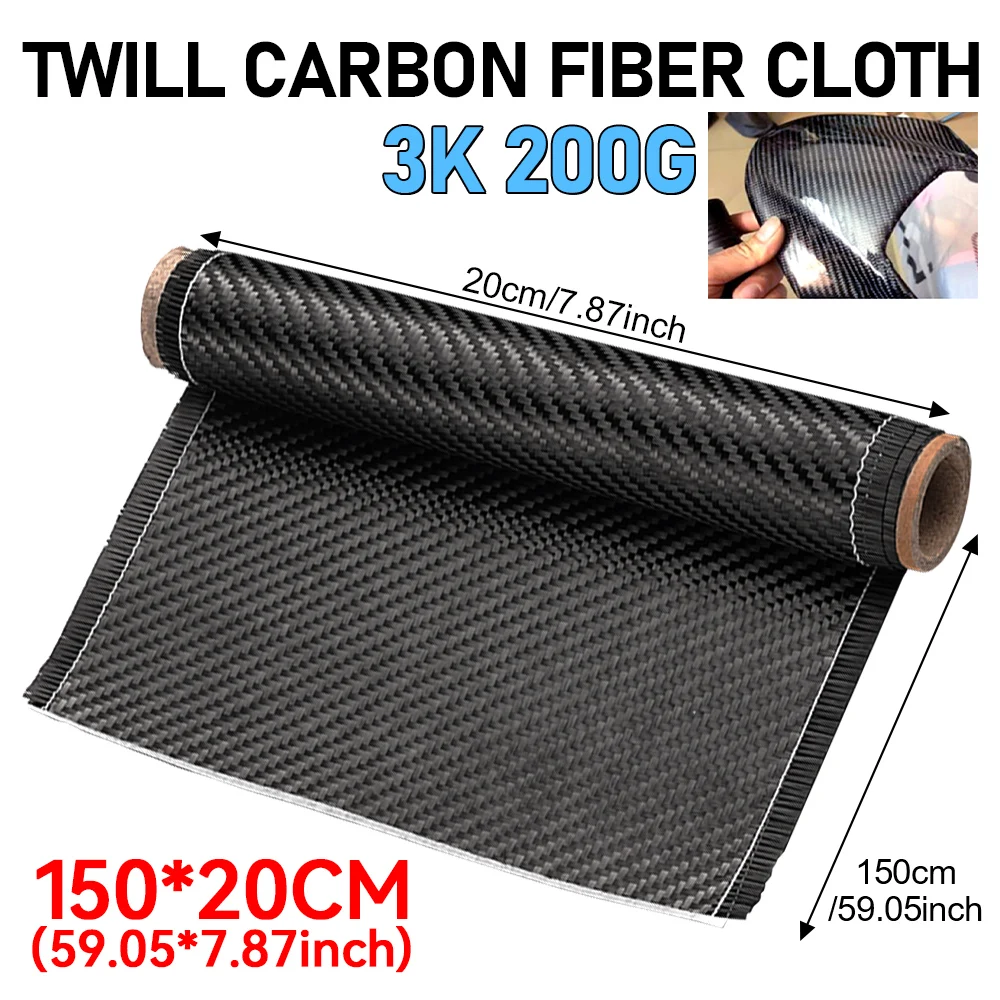 Premium Black Twill Weave Carbon Fiber Cloth for Enhanced Building and Reinforcement