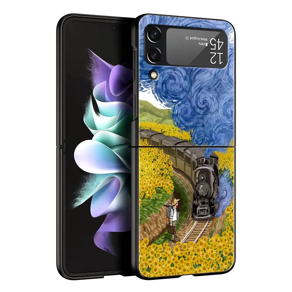 Gift Phone Case - Black Hard PC Shell with Van Gogh Starry Night Art Aesthetic