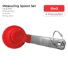 4pcs red spoon