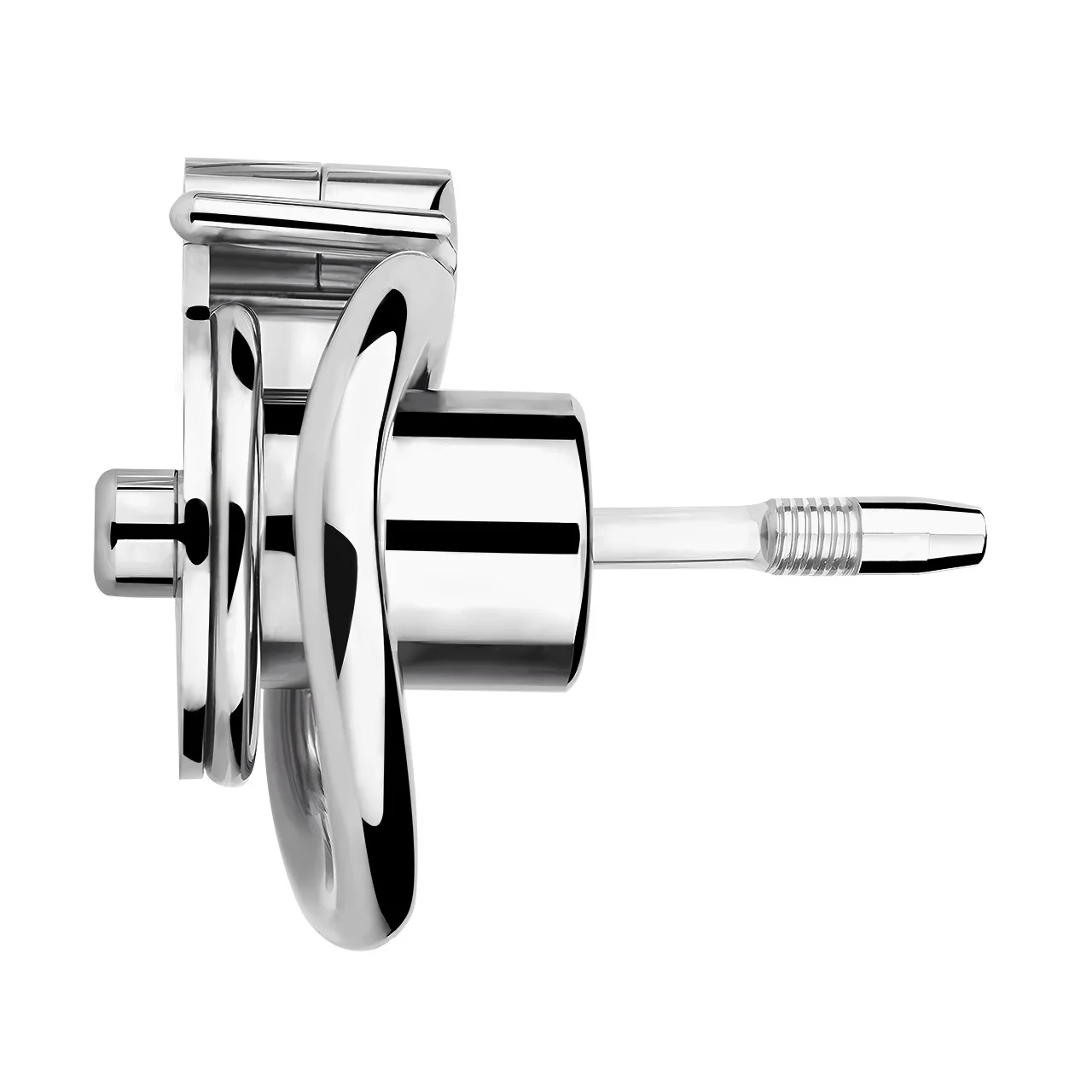 Stainless Steel Inverted Plugge Sissy Male Chastity Cage with Removable Catheter Sex Toys for Men Penis Erotic Urethral Lock